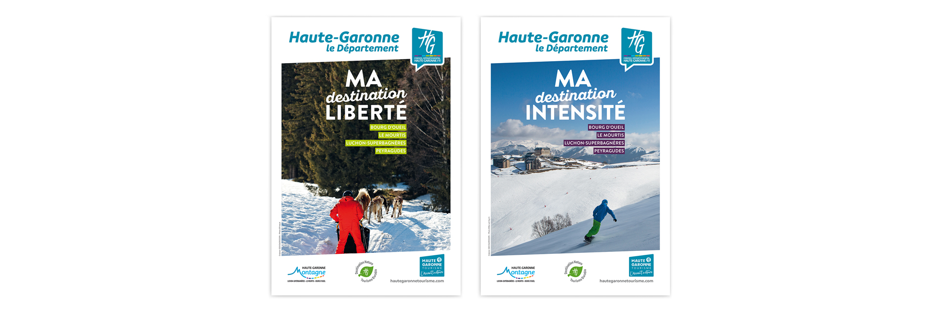 Campagne de communication I Tourisme hiver Haute-Garonne